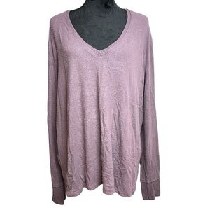 BP. V-Neck Lavender Long Sleeve Soft Lightweight Sweater Women's Size XXL